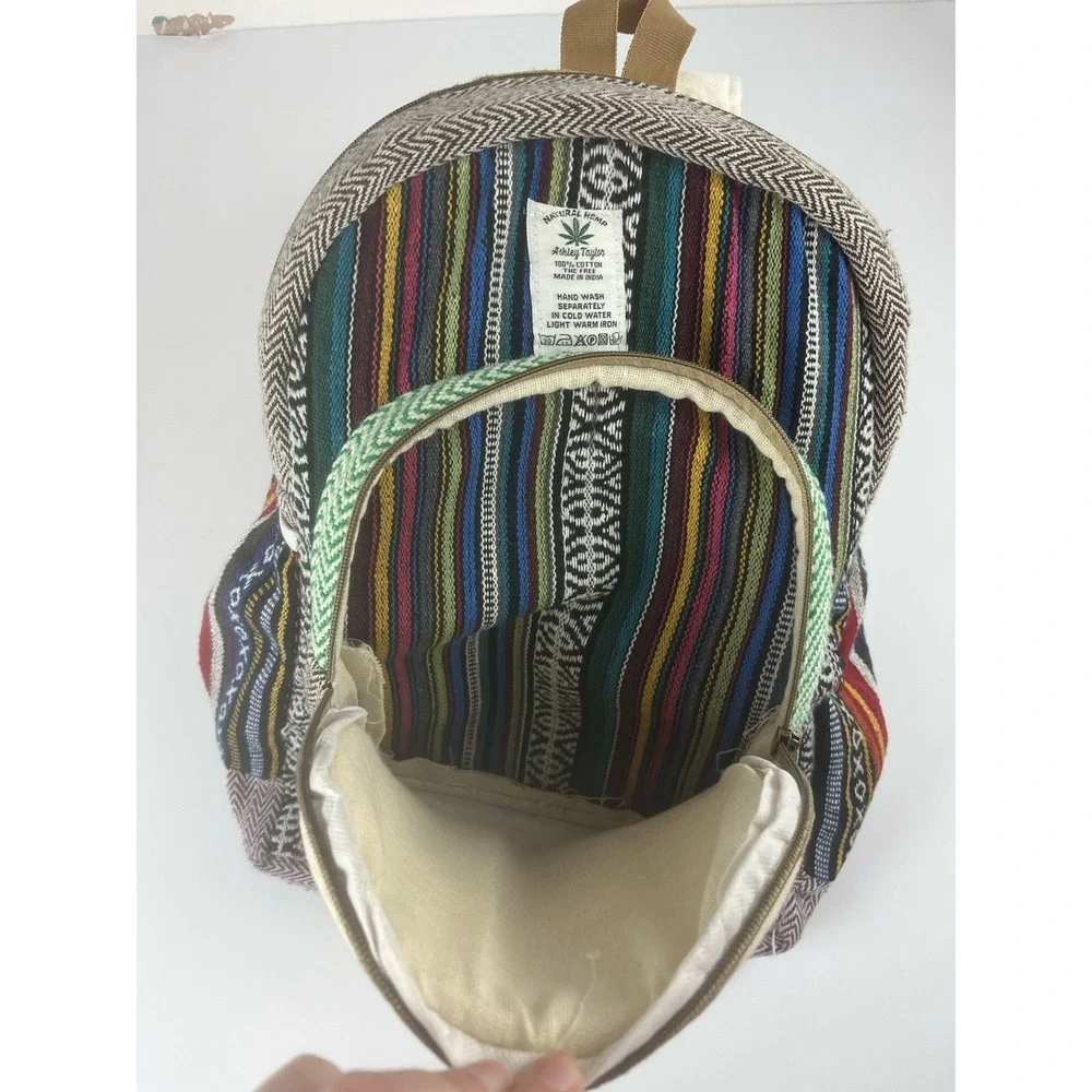 Dream Catcher Hemp Backpack | Eco Friendly | Boho | Handmade | Unisex | Nepal